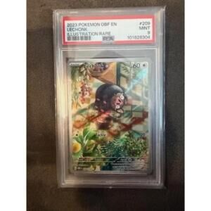 2023 Pokemon Lechonk Illustration Rare Card PSA Mint 9 #209